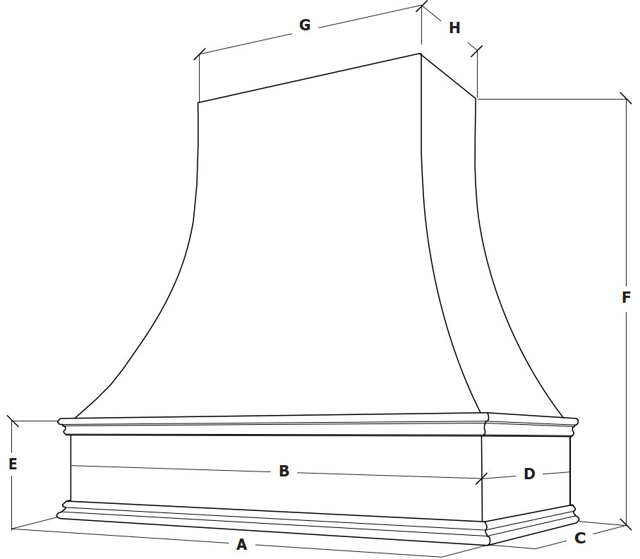 Measurements for curved-hood---classic-trim